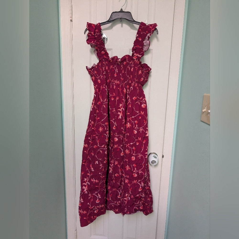 Hill House Pink Floral Midi Dress - Picture 5 of 5